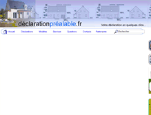 Tablet Screenshot of declarationprealable.fr